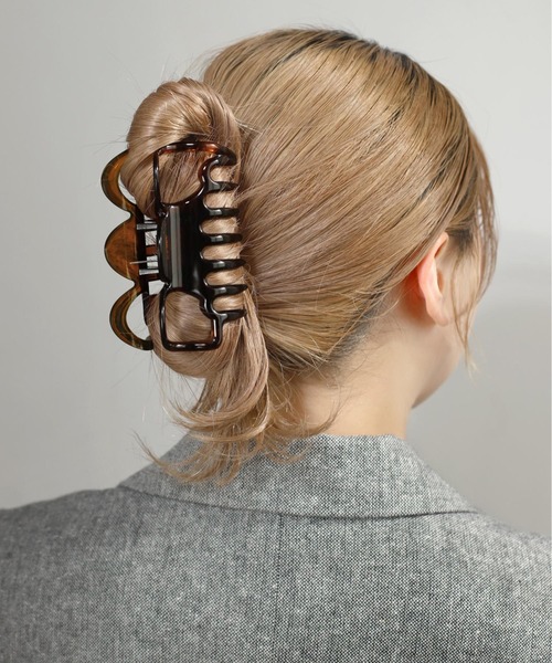 ANEMONE（アネモネ）の「ドイツ製マーブルバンス（バレッタ/ヘアクリップ・レディース・ブラウン/ベージュ/グレー・FREE）」の3枚目の写真