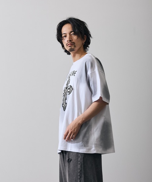 improves(インプローブス)の「天竺 クロス 半袖Tシャツ(Tシャツ/カットソー・メンズ・ブラック/カーキ/ホワイト・MEDIUM/LARGE)」の7枚目の写真