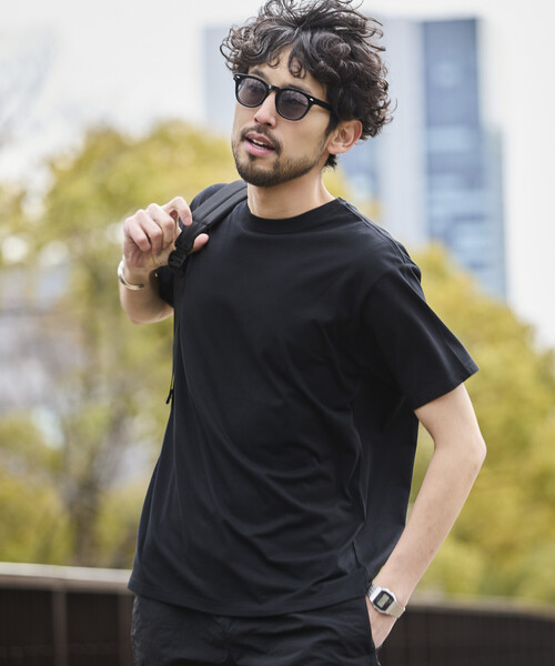 FREAK'S STORE（フリークスストア）の「限定展開 STORATECH/ストラテック ライトウェイト ベーシックシルエット Tシャツ/抗菌/防臭/制菌/UVカット/接触冷感/吸水速乾（Tシャツ/カットソー・メンズ・ネイビー/ブラック/ホワイト/グレイッシュベージュ/スミクロ・X-LARGE/LARGE/MEDIUM/SMALL）」の22枚目の写真