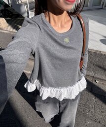 CIAOPANIC | 裾レースストレッチリブトップス(Tシャツ/カットソー)