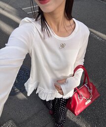 CIAOPANIC | 裾レースストレッチリブトップス(Tシャツ/カットソー)