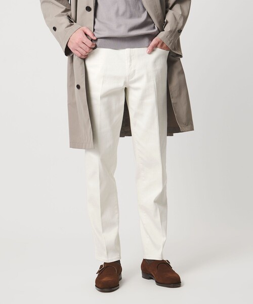 UNITED ARROWS（ユナイテッドアローズ）の「ドリル 5ポケット  ベーシック テーパード ノープリーツ パンツ（チノパンツ・メンズ・オフホワイト/グレー系/ブラック/ベージュ・L/S/M/XL）」の7枚目の写真