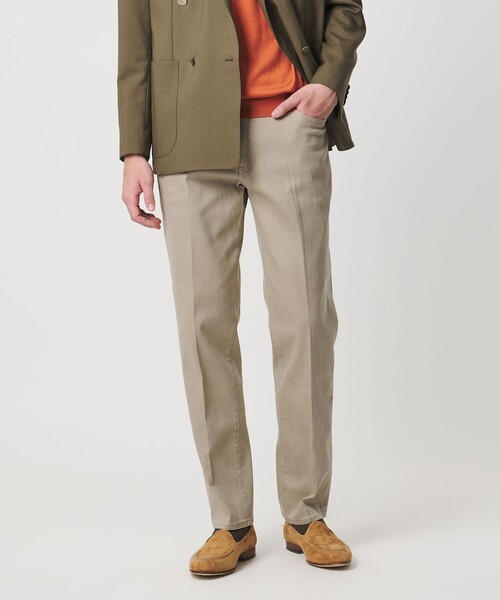 UNITED ARROWS（ユナイテッドアローズ）の「ドリル 5ポケット  ベーシック テーパード ノープリーツ パンツ（チノパンツ・メンズ・オフホワイト/グレー系/ブラック/ベージュ・L/S/M/XL）」の11枚目の写真