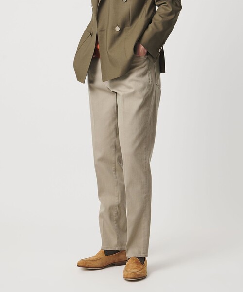 UNITED ARROWS（ユナイテッドアローズ）の「ドリル 5ポケット  ベーシック テーパード ノープリーツ パンツ（チノパンツ・メンズ・オフホワイト/グレー系/ブラック/ベージュ・L/S/M/XL）」の12枚目の写真