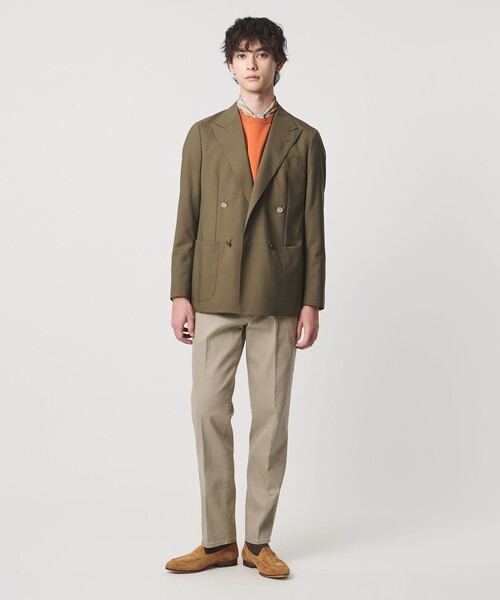 UNITED ARROWS（ユナイテッドアローズ）の「ドリル 5ポケット  ベーシック テーパード ノープリーツ パンツ（チノパンツ・メンズ・オフホワイト/グレー系/ブラック/ベージュ・L/S/M/XL）」の13枚目の写真