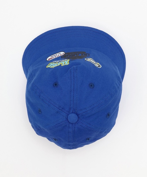 XLARGE KIDS(エクストララージキッズ)の「ロゴワッペン風プリント OGベビーキャップ(キャップ・キッズ・トップグレー/ブラック/ブルー・46-48cm)」の6枚目の写真