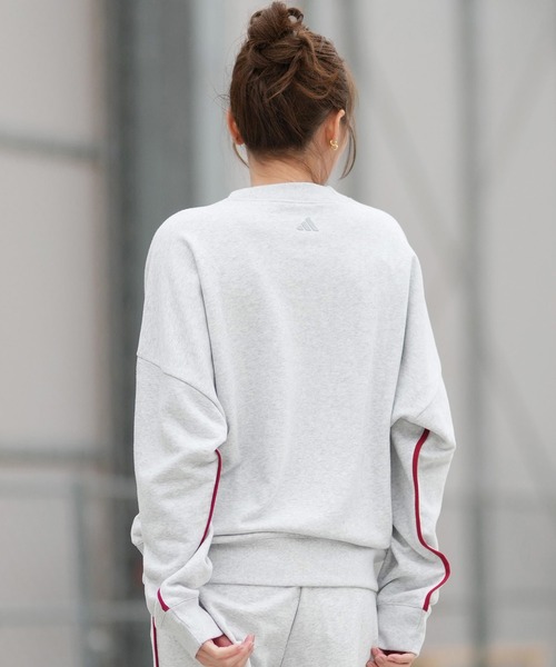 adidas（アディダス）の「adidas/アディダス Ｗ ＳＥ ＣＯＬＯＲＰＯＰ クルースウェット M5300（スウェット・レディース・グレー/ブラック/グレイッシュベージュ・L/M）」の8枚目の写真