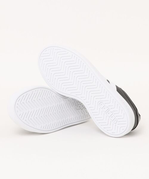 adidas(アディダス)の「adidas アディダス GRAND COURT BASE 3.0 U レディーススニーカー(グランドコートベース3.0U) HQ0082 コアブラック/フットウェアホワイト/コアブラック(スニーカー・レディース・ブラック・22.5cm/23.0cm/23.5cm/24.0cm/24.5cm/25.0cm)」の3枚目の写真