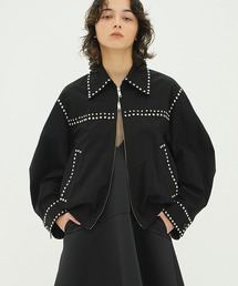 CLANE（クラネ）の「W COLOR STUDDED DRIZZLER JACKET（ブルゾン）」