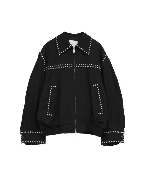 CLANE(クラネ)の「W COLOR STUDDED DRIZZLER JACKET(ブルゾン・レディース・ベージュ/ブラック・2/1)」の17枚目の写真