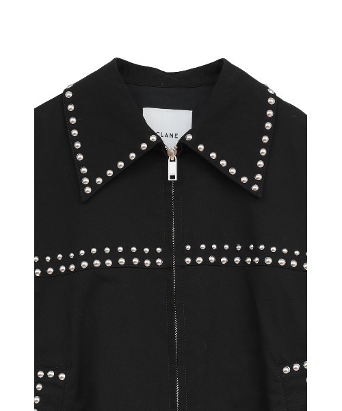 CLANE(クラネ)の「W COLOR STUDDED DRIZZLER JACKET(ブルゾン・レディース・ベージュ/ブラック・2/1)」の19枚目の写真