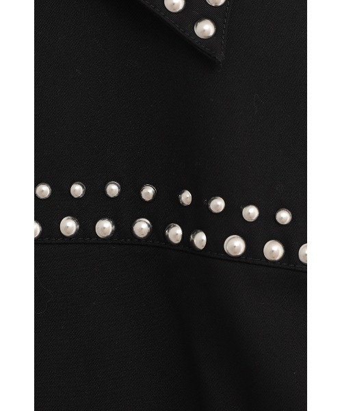 CLANE(クラネ)の「W COLOR STUDDED JACKET(ブルゾン・レディース・ベージュ/ブラック・2/1)」の22枚目の写真