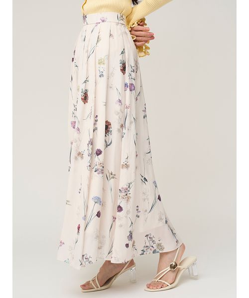 SNIDEL（スナイデル）の「フローラルプリントフレアスカート（スカート・レディース・ピンク/ネイビー/アイボリー・1/0）」の9枚目の写真