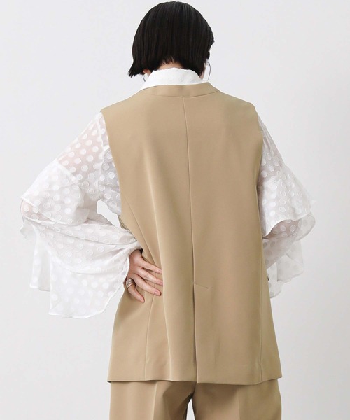 Gready Brilliant(グレディブリリアン)の「WクロスミディVネックベスト(その他アウター・レディース・ブラック/キャメル・36/38)」の17枚目の写真