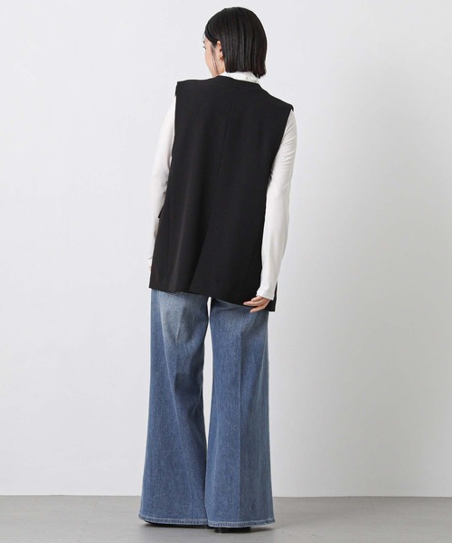 Gready Brilliant(グレディブリリアン)の「WクロスミディVネックベスト(その他アウター・レディース・ブラック/キャメル・36/38)」の5枚目の写真