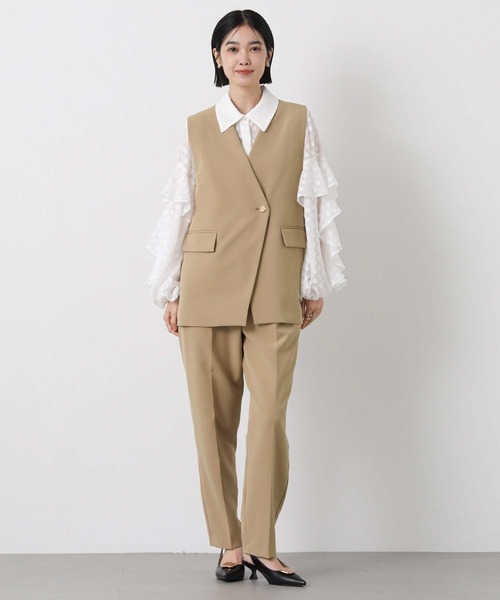 Gready Brilliant(グレディブリリアン)の「WクロスミディVネックベスト(その他アウター・レディース・ブラック/キャメル・36/38)」の11枚目の写真