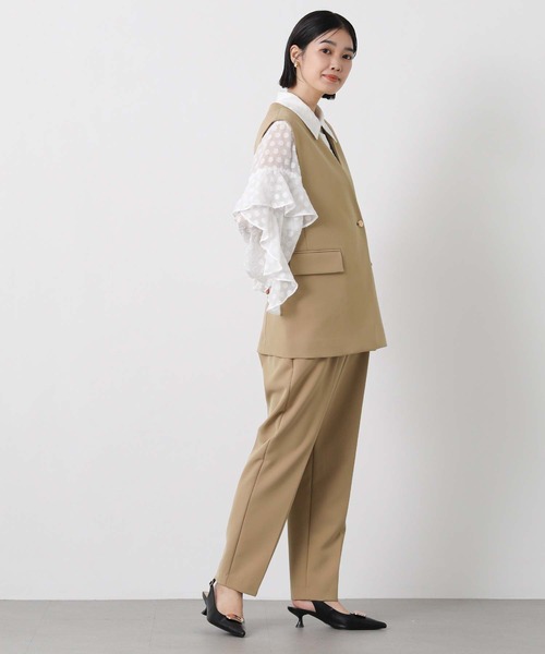 Gready Brilliant(グレディブリリアン)の「WクロスミディVネックベスト(その他アウター・レディース・ブラック/キャメル・36/38)」の12枚目の写真