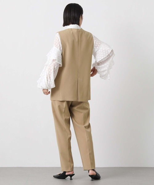 Gready Brilliant(グレディブリリアン)の「WクロスミディVネックベスト(その他アウター・レディース・ブラック/キャメル・36/38)」の13枚目の写真