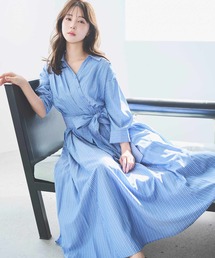 NOELA（ノエラ）の「カシュクールウエストリボンワンピース（ワンピース）」