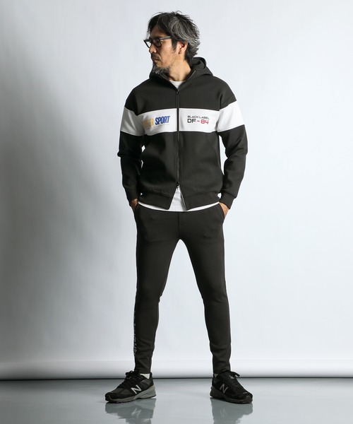 The DUFFER of ST.GEORGE(ザダファーオブセントジョージ)の「〔BLACK LABEL〕SORONA DOUBLE KNIT ATHLETIC SLIM PT:セットアップ対応 ソロナ ダンボールニット スリムパンツ(スウェットパンツ・メンズ・グレー/ブラック/スミクロ・X-LARGE/LARGE/MEDIUM/SMALL)」の11枚目の写真