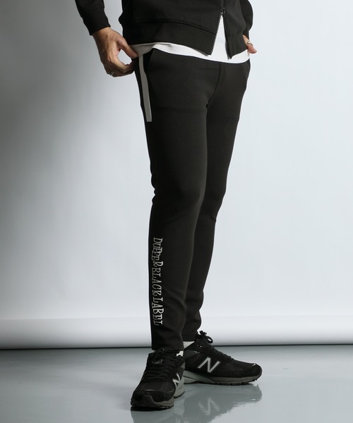 The DUFFER of ST.GEORGE(ザダファーオブセントジョージ)の「〔BLACK LABEL〕SORONA DOUBLE KNIT ATHLETIC SLIM PT:セットアップ対応 ソロナ ダンボールニット スリムパンツ(スウェットパンツ・メンズ・グレー/ブラック/スミクロ・X-LARGE/LARGE/MEDIUM/SMALL)」の10枚目の写真
