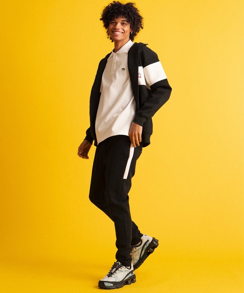 The DUFFER of ST.GEORGE(ザダファーオブセントジョージ)の「〔BLACK LABEL〕SORONA DOUBLE KNIT ATHLETIC SLIM PT:セットアップ対応 ソロナ ダンボールニット スリムパンツ(スウェットパンツ・メンズ・グレー/ブラック/スミクロ・X-LARGE/LARGE/MEDIUM/SMALL)」の5枚目の写真