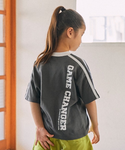 GENERATOR（ジェネレーター）の「ジェネレーター GAME CHANGER Tシャツ（Tシャツ/カットソー・キッズ・ベージュ系その他/ピンク/チャコールグレー・M/L/XL）」の2枚目の写真