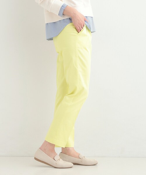 SHOO・LA・RUE（シューラルー）の「【洗濯機可/SS-LL/美脚シルエット】脚を真っ直ぐに見せてくれる スティックパンツ（その他パンツ・レディース・ブラック/ホワイト/イエロー・10/04/03/02/01）」の8枚目の写真