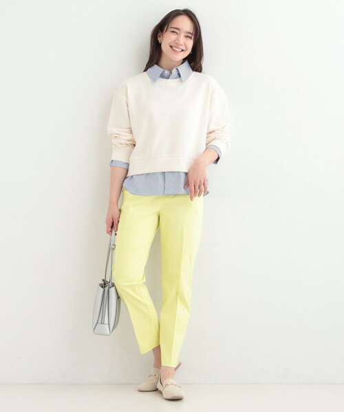 SHOO・LA・RUE（シューラルー）の「【洗濯機可/SS-LL/美脚シルエット】脚を真っ直ぐに見せてくれる スティックパンツ（その他パンツ・レディース・ブラック/ホワイト/イエロー・10/04/03/02/01）」の9枚目の写真