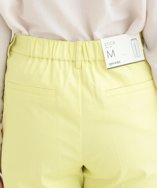 SHOO・LA・RUE（シューラルー）の「【洗濯機可/SS-LL/美脚シルエット】脚を真っ直ぐに見せてくれる スティックパンツ（その他パンツ・レディース・ブラック/ホワイト/イエロー・10/04/03/02/01）」の6枚目の写真