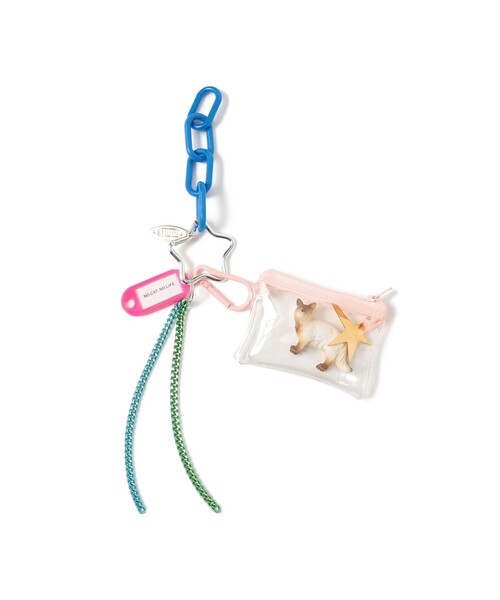 mmts（マミタス）の「【別注】Frou-Frou de Sucre /  猫チャーム（その他・レディース・ブルー/ピンク・ONE SIZE）」の3枚目の写真