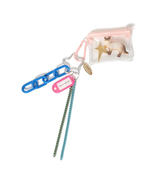 mmts（マミタス）の「【別注】Frou-Frou de Sucre /  猫チャーム（その他・レディース・ブルー/ピンク・ONE SIZE）」の4枚目の写真