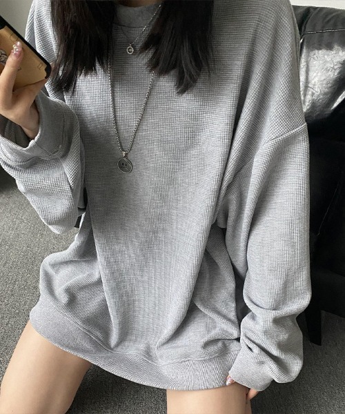 Flugge（フラッジー）の「サーマルオーバートップス（Tシャツ/カットソー・レディース・ブラック/グレー・MEDIUM/LARGE）」の2枚目の写真