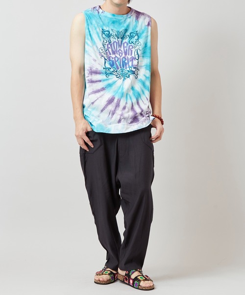 チャイハネ（チャイハネ）の「【チャイハネ】ヒピタイMEN'Sタンクトップ（タンクトップ・メンズ・ブルー/オレンジ/ベージュ・FREE）」の7枚目の写真