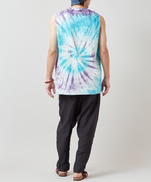 チャイハネ（チャイハネ）の「【チャイハネ】ヒピタイMEN'Sタンクトップ（タンクトップ・メンズ・ブルー/オレンジ/ベージュ・FREE）」の9枚目の写真