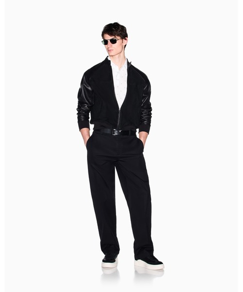 ARMANI EXCHANGE(アルマーニエクスチェンジ)の「【A|X アルマーニ エクスチェンジ】<オンライン限定>オールオーバーマイクロパターン 半袖ポロシャツ/REGULAR(ポロシャツ・メンズ・ネイビー/ホワイト・X-SMALL/X-LARGE/SMALL/MEDIUM/LARGE/XX-LARGE)」の5枚目の写真