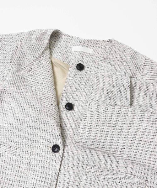 SENSE OF PLACE by URBAN RESEARCH（センスオブプレイスバイアーバンリサーチ）の「ツイードノーカラージャケット（ノーカラージャケット・レディース・ブラック系その他/ホワイト系その他・ONE）」の20枚目の写真