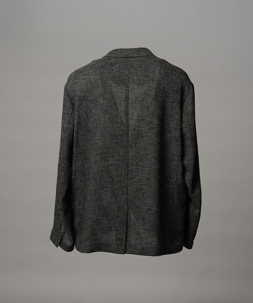 MAISON SPECIAL(メゾンスペシャル)の「《UNISEX》DRY Tweed Relax-Over 2B Tailored Jacket/ドライツイードリラックスオーバー2Bテーラードジャケット【MAISON SPECIAL/メゾンスペシャル】■セットアップ対応■(テーラードジャケット・メンズ・グレー/ブラック・2/1/0)」の10枚目の写真