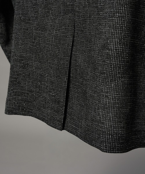 MAISON SPECIAL(メゾンスペシャル)の「《UNISEX》DRY Tweed Relax-Over 2B Tailored Jacket/ドライツイードリラックスオーバー2Bテーラードジャケット【MAISON SPECIAL/メゾンスペシャル】■セットアップ対応■(テーラードジャケット・メンズ・グレー/ブラック・2/1/0)」の15枚目の写真
