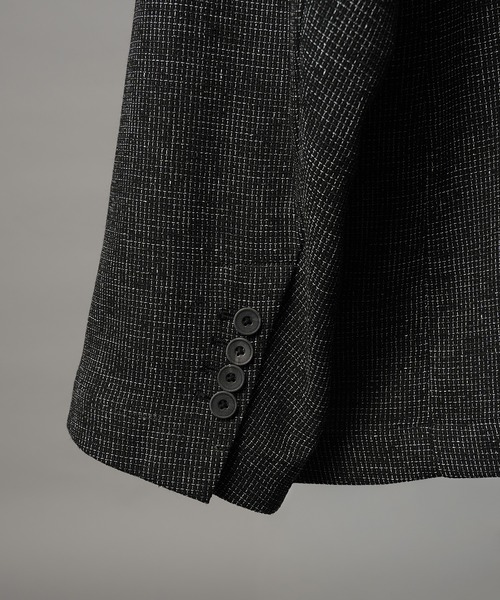MAISON SPECIAL(メゾンスペシャル)の「《UNISEX》DRY Tweed Relax-Over 2B Tailored Jacket/ドライツイードリラックスオーバー2Bテーラードジャケット【MAISON SPECIAL/メゾンスペシャル】■セットアップ対応■(テーラードジャケット・メンズ・グレー/ブラック・2/1/0)」の13枚目の写真