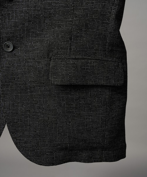 MAISON SPECIAL(メゾンスペシャル)の「《UNISEX》DRY Tweed Relax-Over 2B Tailored Jacket/ドライツイードリラックスオーバー2Bテーラードジャケット【MAISON SPECIAL/メゾンスペシャル】■セットアップ対応■(テーラードジャケット・メンズ・グレー/ブラック・2/1/0)」の12枚目の写真