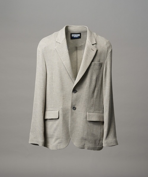 MAISON SPECIAL(メゾンスペシャル)の「《UNISEX》DRY Tweed Relax-Over 2B Tailored Jacket/ドライツイードリラックスオーバー2Bテーラードジャケット【MAISON SPECIAL/メゾンスペシャル】■セットアップ対応■(テーラードジャケット・メンズ・グレー/ブラック・2/1/0)」の7枚目の写真