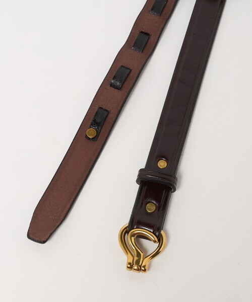 Steven Alan（スティーブンアラン）の「＜TORY LEATHER＞MINI HOOF PICK BELT/ベルト（ベルト・レディース・ダークブラウン/ブラック・28）」の5枚目の写真