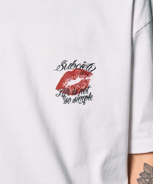 Subciety（サブサエティ）の「Temptation tee（Tシャツ/カットソー・メンズ・グレー/ブラック/ホワイト・SMALL/MEDIUM/LARGE/X-LARGE/XX-LARGE）」の9枚目の写真