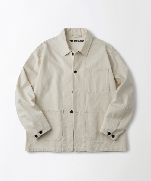 OUTSTANDING(アウトスタンディング)の「USN N-3 HBT JACKET_ECRU(ミリタリージャケット・メンズ・その他・SMALL/MEDIUM/LARGE)」の1枚目の写真