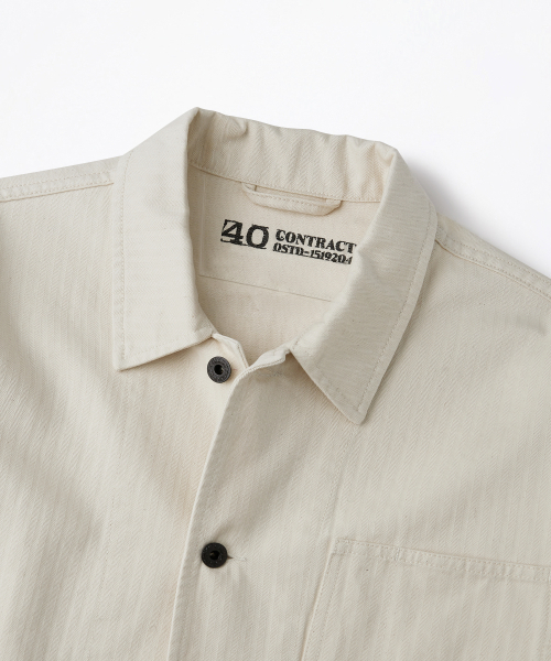 OUTSTANDING(アウトスタンディング)の「USN N-3 HBT JACKET_ECRU(ミリタリージャケット・メンズ・その他・SMALL/MEDIUM/LARGE)」の3枚目の写真