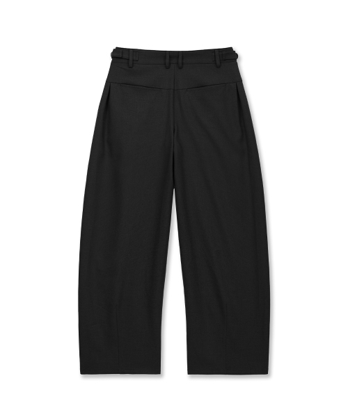 INTEMPOMOOD(インテンポムード)の「オフセットラインワイドスラックス_ブラック(スラックス・メンズ・ブラック・MEDIUM/LARGE/X-LARGE)」の10枚目の写真