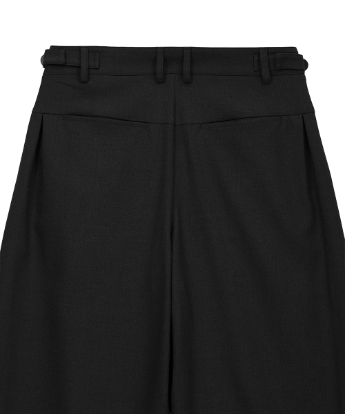 INTEMPOMOOD(インテンポムード)の「オフセットラインワイドスラックス_ブラック(スラックス・メンズ・ブラック・MEDIUM/LARGE/X-LARGE)」の12枚目の写真