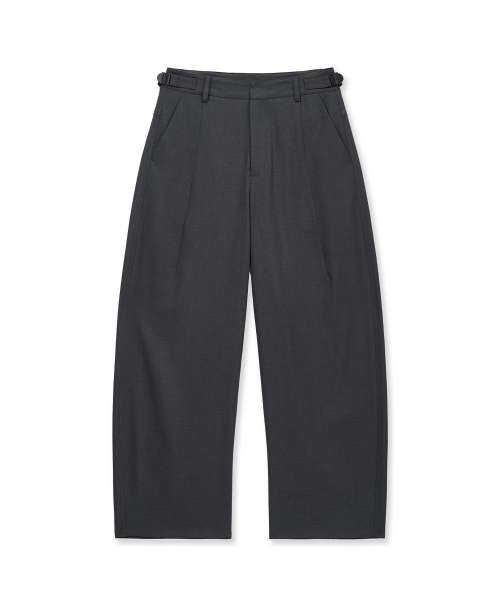 INTEMPOMOOD(インテンポムード)の「オフセットラインワイドスラックス_ブラック(スラックス・メンズ・ブラック・MEDIUM/LARGE/X-LARGE)」の14枚目の写真