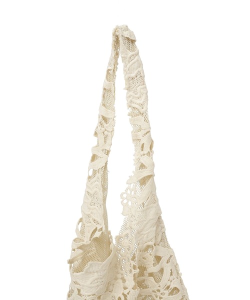 earth music&ecology（アースミュージックアンドエコロジー）の「レースバッグ（トートバッグ・レディース・アイボリー/ブラック・FREE）」の13枚目の写真